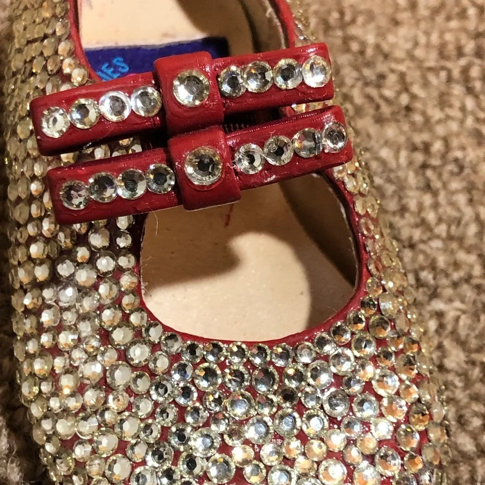Rhinestone Studded Mary Jane Shoes